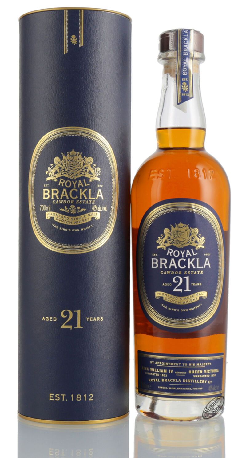 Royal Brackla 21 YO Single Malt Whisky 40 Vol 0 70l Weisshaus Shop