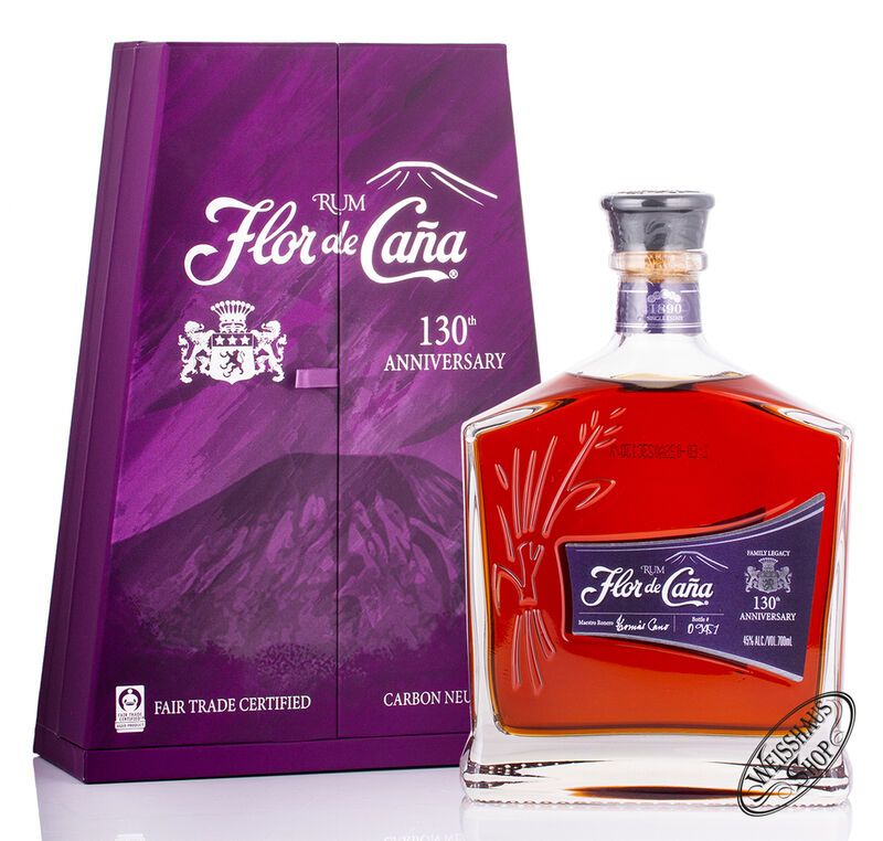 Flor De Cana 130th Anniversary Rum 45 Vol 0 70l Weisshaus Shop